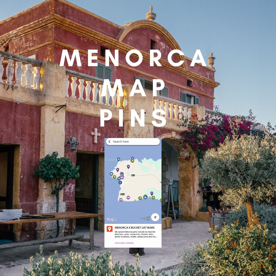 Menorca Map Pins